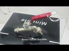 3 / 4 lub 1/2 Inch Brass Ball Valve Garden Tap Outdoor Bibcock Valve